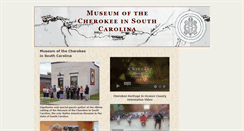 Desktop Screenshot of cherokeemuseumsc.org